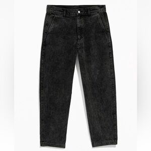 NWT $129 LAZY OAF JEANS Tokyo Trouser Relaxed Tapered in Black